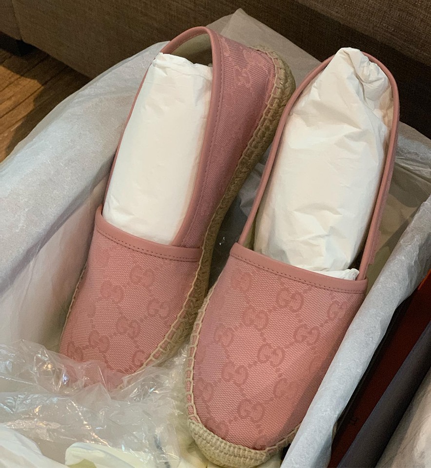 gucci espadrilles pink